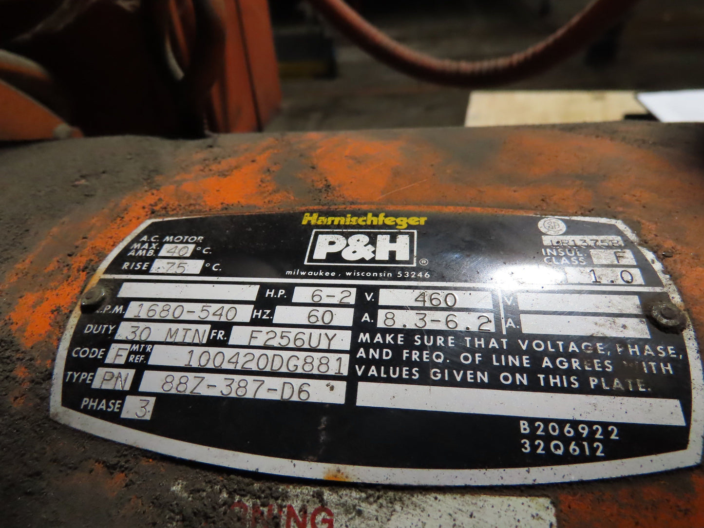 Cleveland Tramrail P&H 4 Ton Underhung Bridge Crane 45' 10" Span w/Remote