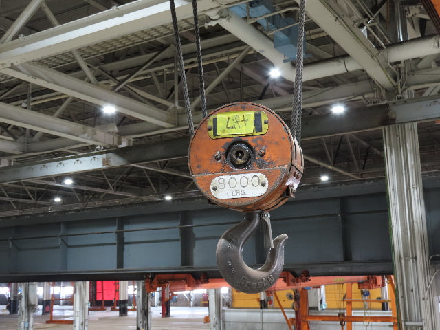 Cleveland Tramrail P&H 4 Ton Underhung Bridge Crane 45' 10" Span w/Remote