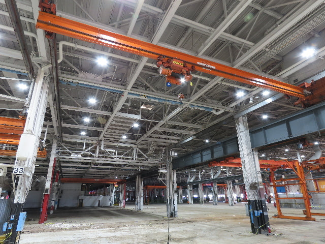 Cleveland Tramrail P&H 4 Ton Underhung Bridge Crane 45' 10" Span w/Remote