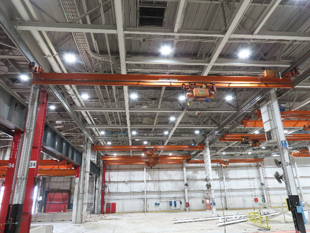 Cleveland Tramrail P&H 4 Ton Underhung Bridge Crane 45' 10" Span w/Remote