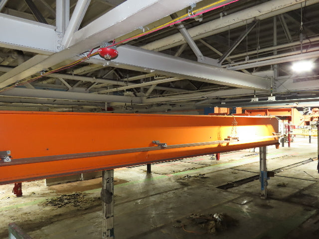 Cleveland Tramrail P&H 3 Ton Single Girder Underhung Bridge Crane 45' 10" Span