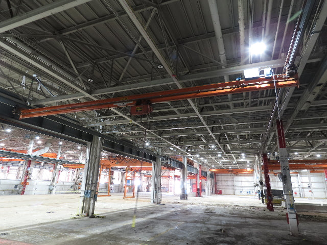 Cleveland Tramrail P&H 2 Ton Single Girder Underhung Bridge Crane 45' 10" Span