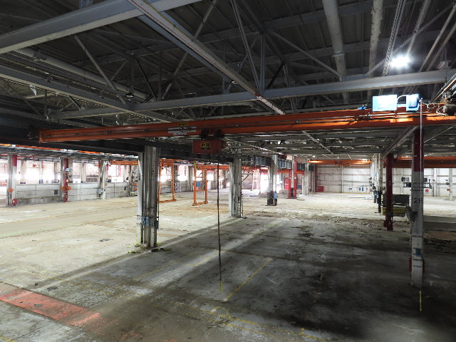 Cleveland Tramrail P&H 2 Ton Single Girder Underhung Bridge Crane 45' 10" Span