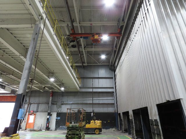 Cleveland Tramrail P&H 1 Ton Single Girder Underhung Bridge Crane 14' Span