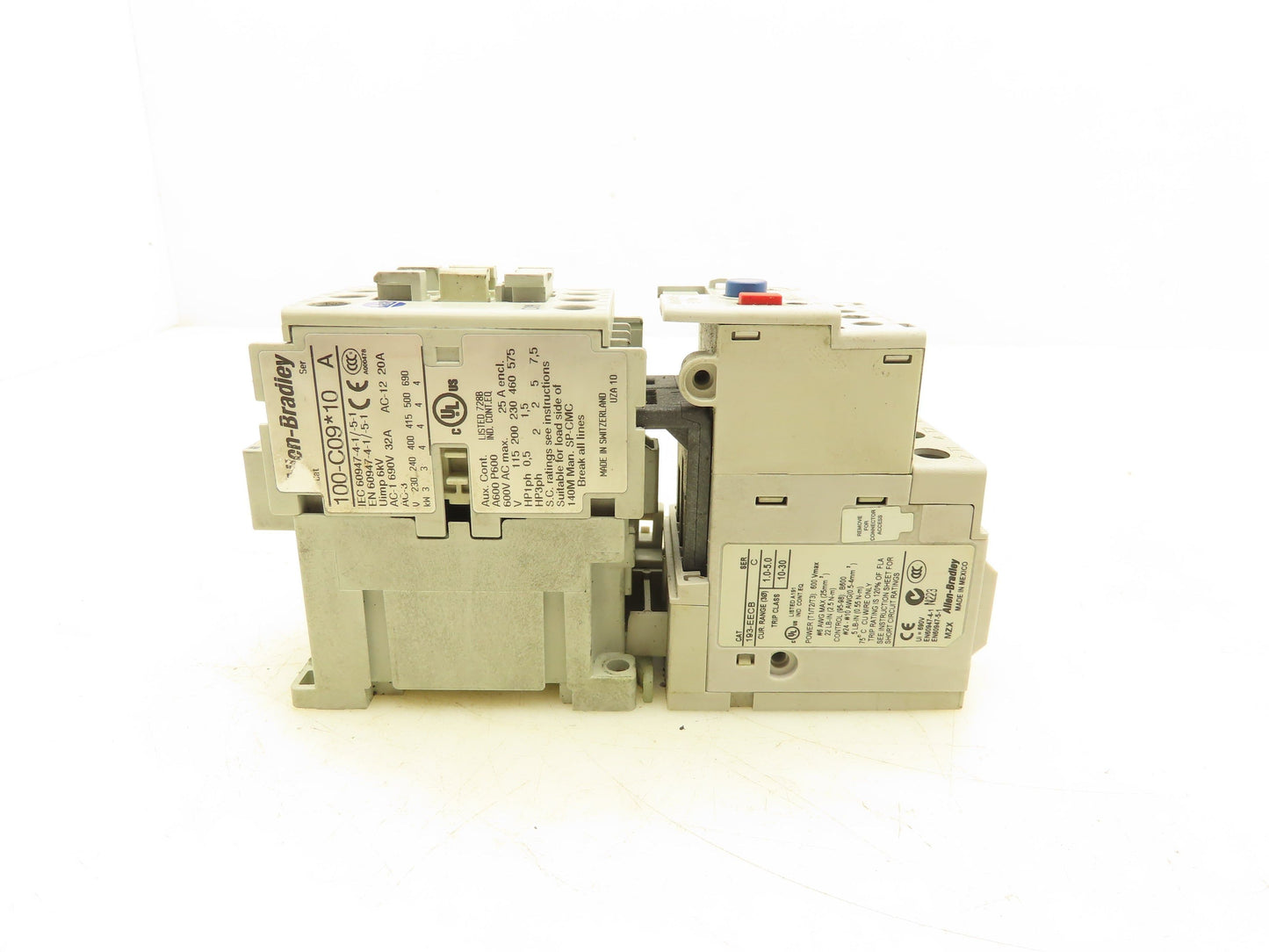 Allen Bradley 193-EECB Motor Starter Contactor Overload Relay 1-5A 120V Coil