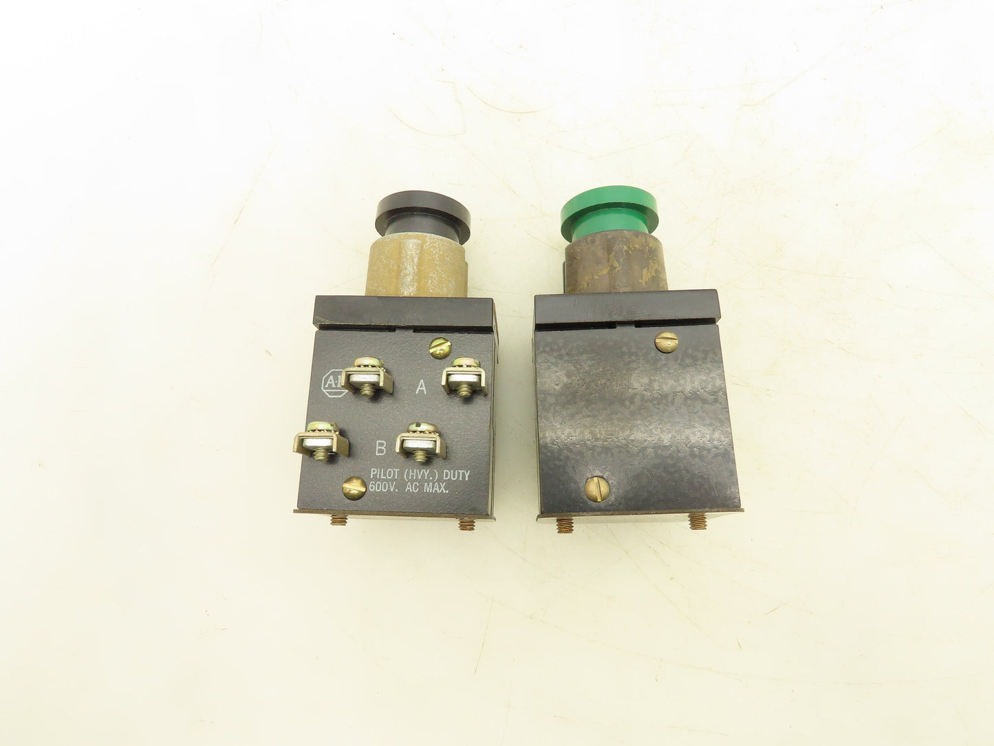 Allen Bradley 800H-AK1A Flush Head Push Button Unit Black Green Ser A Mixed Lot