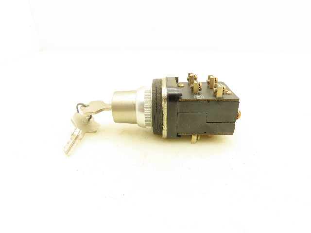Allen Bradley 800T-J44B5 Keyed Selector Switch 3 Position Maintained 30mm