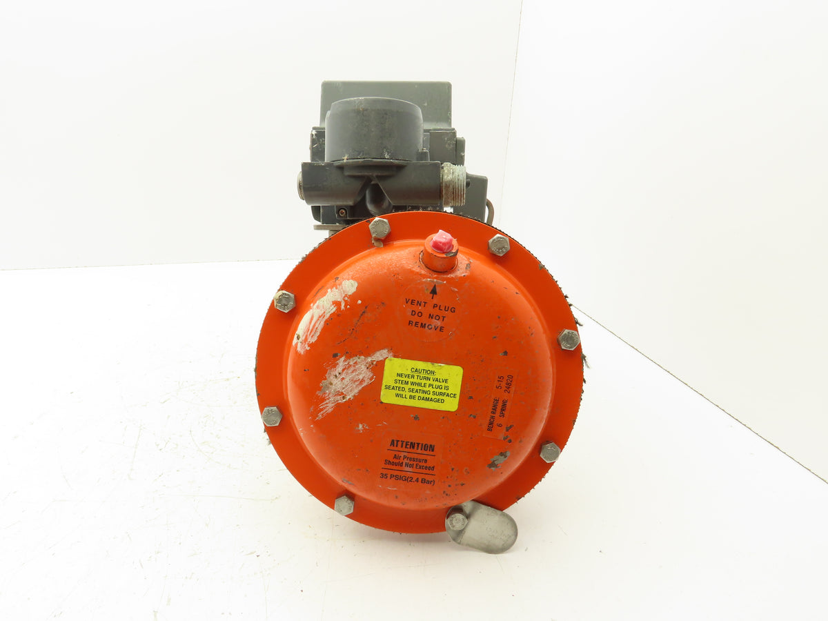 Fisher 32-24 588 Diaphragm Valve 1/2" 316 Flanged FieldVue Positioner 5-15 PSI