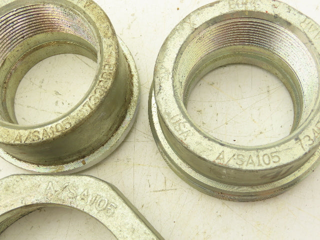A/SA105 2" Threaded Pipe Fitting Union Lot of 2