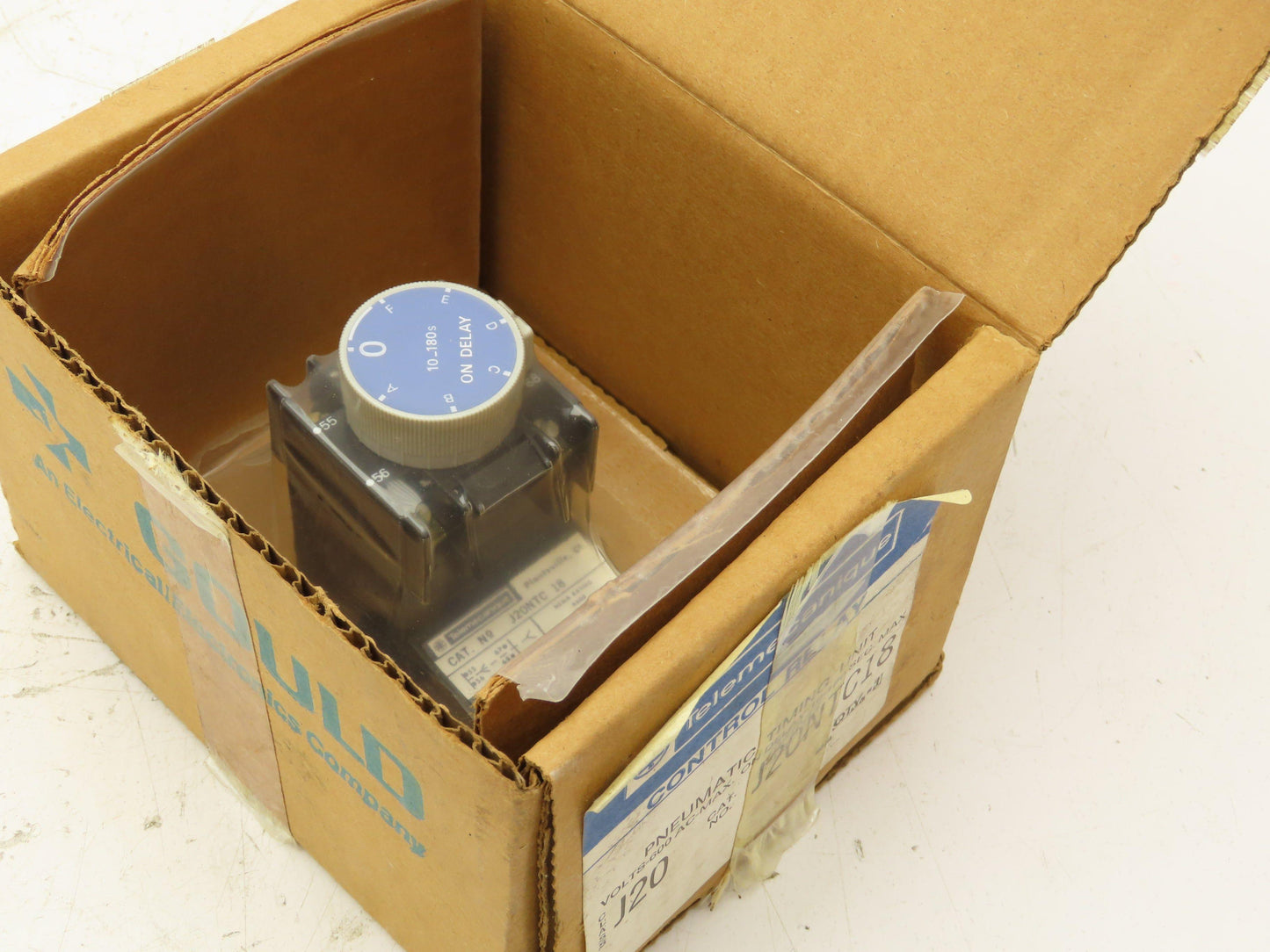 Telemecanique J20NTC18 Pneumatic Timing Control Relay 10-180 Sec On Delay