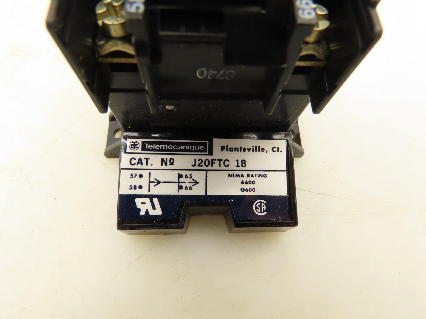 Telemecanique J20FTC18 Pneumatic Timing Control Relay 180 Sec Off Delay Lot of 4