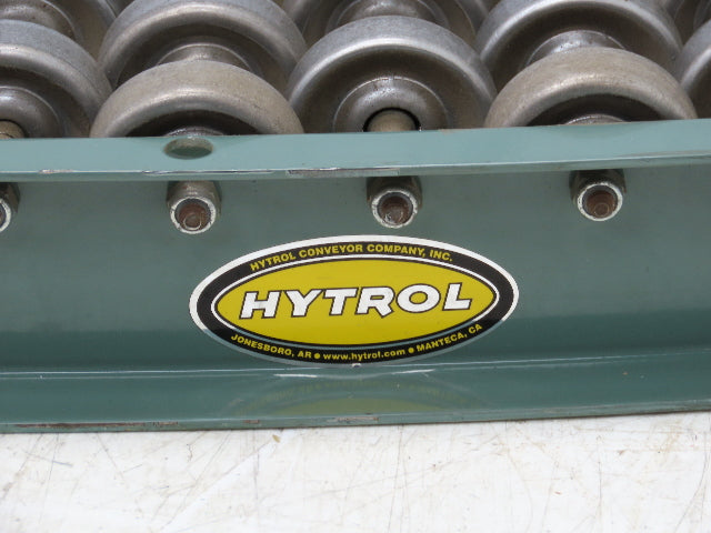 Hytrol 24"x 45° Curve Steel Skate Wheel Roller Gravity Conveyor Section