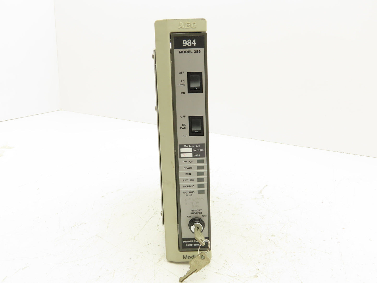 Modicon AEG AS-9770-000 PLC CPU Processor Module Memory Power Supply Keyed