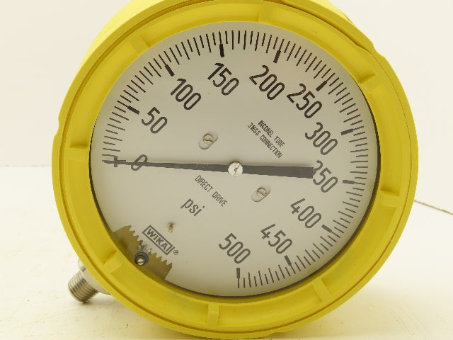 Wika 232.34DD 4.5" Pressure Guage 4-1/2" Dial 500 Psi 1/4" NPT Inconel Tube