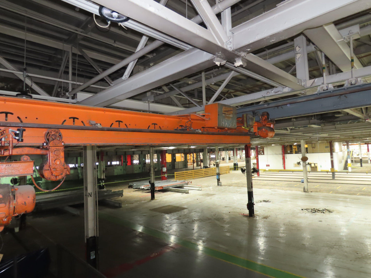 Cleveland Tramrail P&H 2 Ton Single Girder Underhung Bridge Crane 28' 4" Span