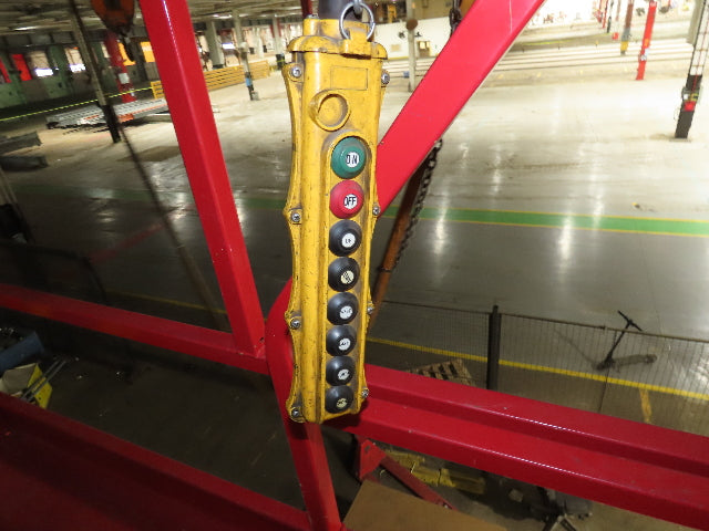 Cleveland Tramrail P&H 2 Ton Single Girder Underhung Bridge Crane 28' 4" Span