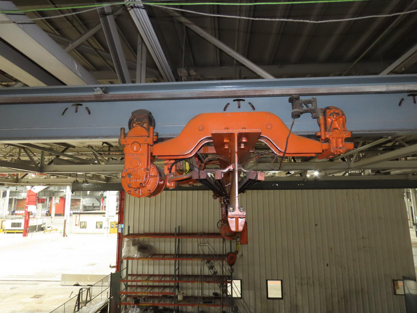 Cleveland Tramrail P&H 2 Ton Single Girder Underhung Bridge Crane 28' 4" Span
