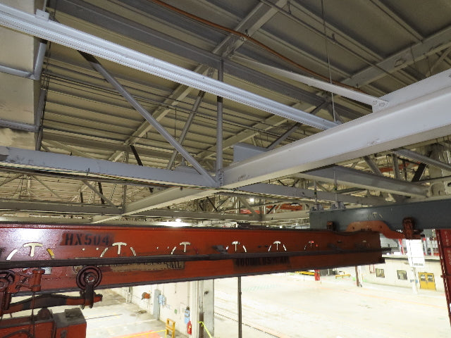 Cleveland Tramrail P&H 2 Ton Single Girder Underhung Bridge Crane 28' 4" Span