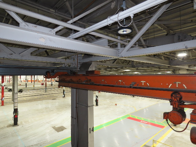 Cleveland Tramrail P&H 2 Ton Single Girder Underhung Bridge Crane 28' 4" Span