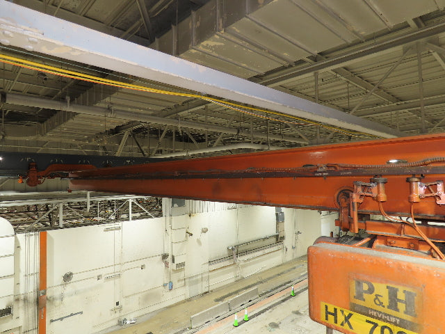 Cleveland Tramrail P&H 1 Ton Single Girder Underhung Bridge Crane 45' 10" Span
