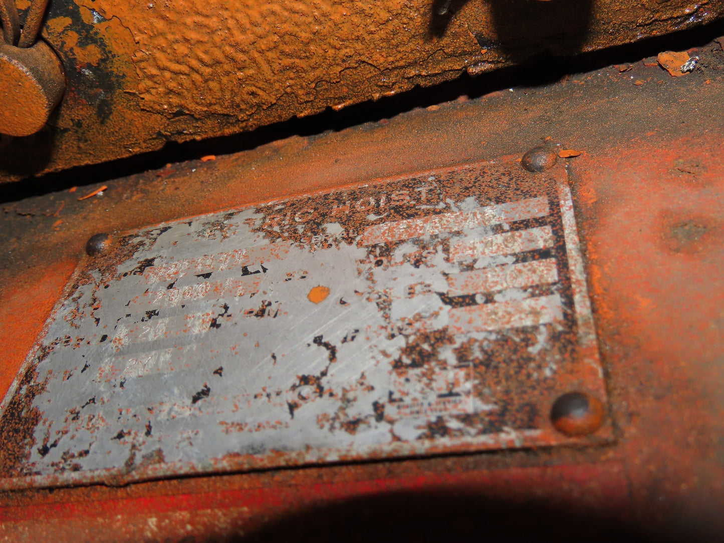 Cleveland Tramrail P&H 1 Ton Single Girder Underhung Bridge Crane 45' 10" Span