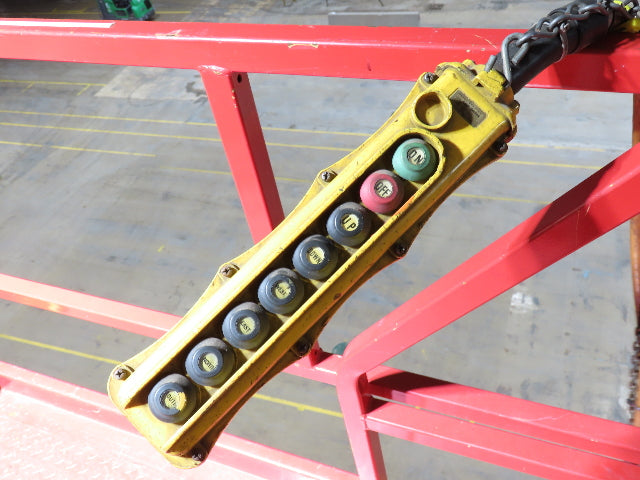 Cleveland Tramrail P&H 1 Ton Single Girder Underhung Bridge Crane 45' 10" Span