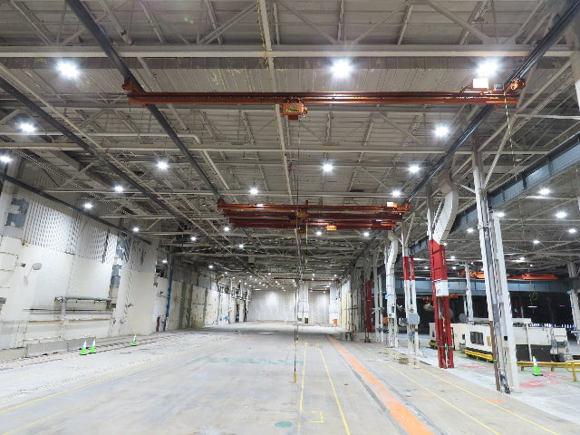 Cleveland Tramrail P&H 1 Ton Single Girder Underhung Bridge Crane 45' 10" Span
