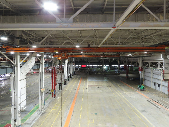 Cleveland Tramrail P&H 1/2 Ton Single Girder Underhung Bridge Crane 45' 10" Span