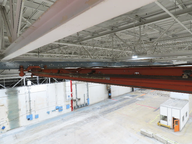 Cleveland Tramrail P&H 1 Ton Single Girder Underhung Bridge Crane 26' 9" Span