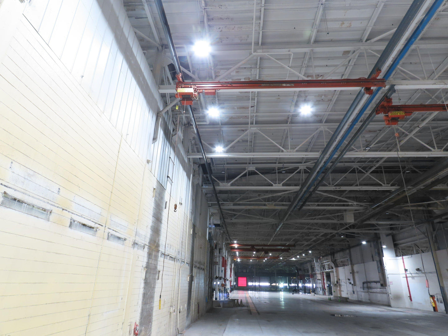 Cleveland Tramrail P&H 1 Ton Single Girder Underhung Bridge Crane 26' 9" Span
