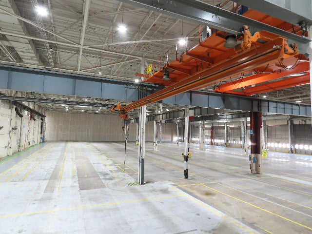 Cleveland Tramrail P&H 2 Ton Single Girder Underhung Bridge Crane 46' Span