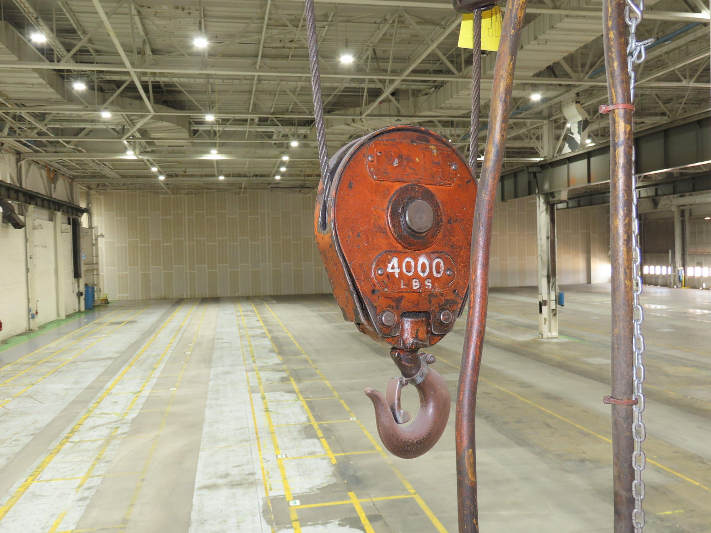 Cleveland Tramrail P&H 2 Ton Single Girder Underhung Bridge Crane 46' Span