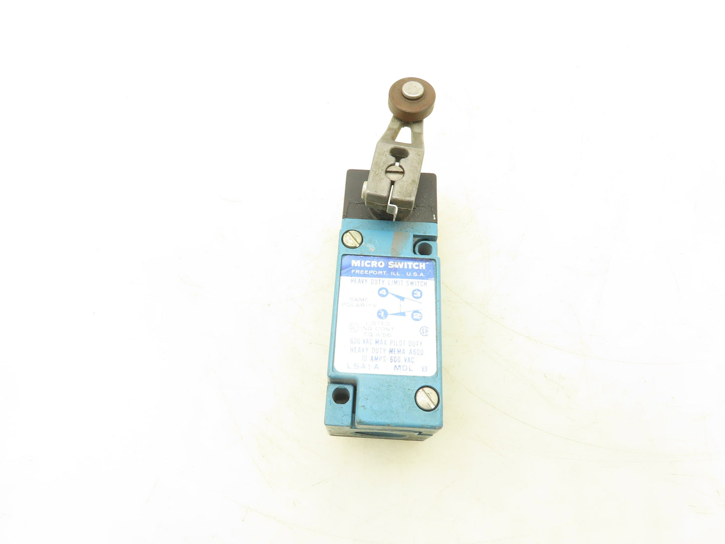 Honeywell LSA1A MDL B Micro Switch Heavy Duty Limit Switch 10A 600VAC Roller Arm