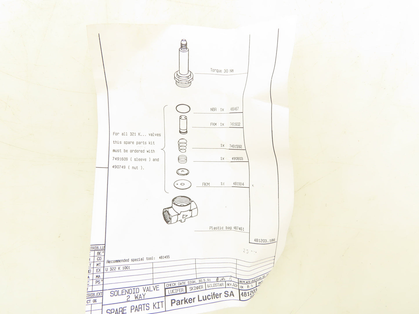 Ingersoll Rand 39137492 Blowdown Solenoid Valve Kit Replacement Parts