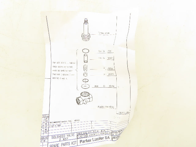 Ingersoll Rand 39137492 Blowdown Solenoid Valve Kit Replacement Parts