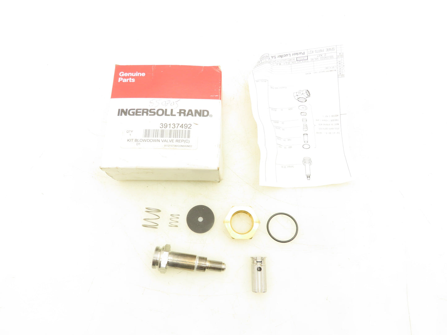 Ingersoll Rand 39137492 Blowdown Solenoid Valve Kit Replacement Parts