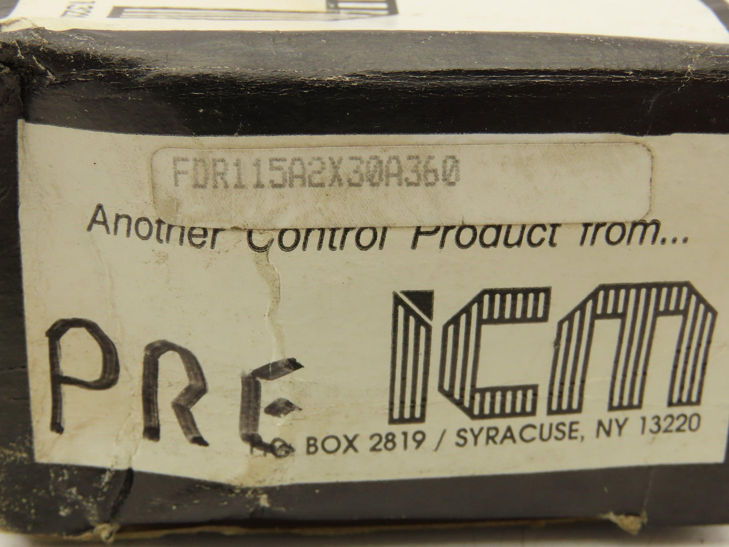ICM FDR115A2X30A360 Timer Relay Time Delay 10 Amp 8 Pin Round Base