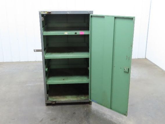 Stanley Vidmar Single Door Storage Cabinet 3 Shelf 30 x 29 x 59" Lista Toolbox