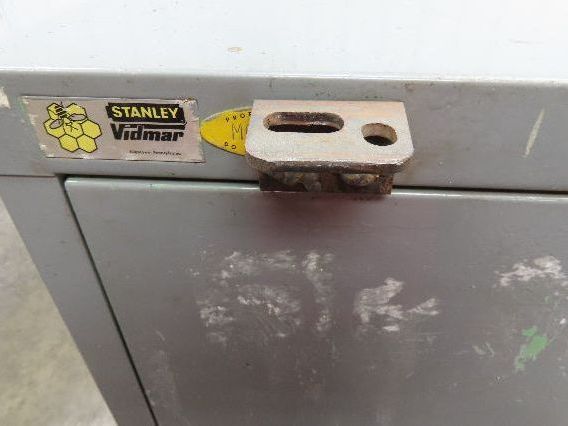 Stanley Vidmar Single Door Storage Cabinet 3 Shelf 30 x 29 x 59" Lista Toolbox