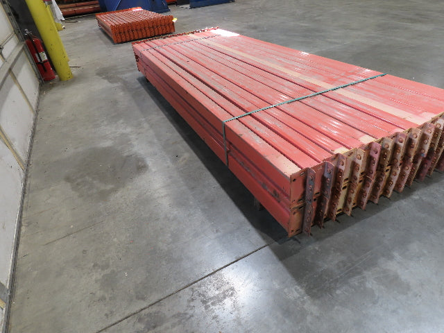 117"x 5" Teardrop Pallet Rack Racking Step Beam Crossmember Old Style Lot of 30