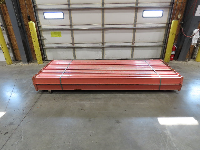 117"x 5" Teardrop Pallet Rack Racking Step Beam Crossmember Old Style Lot of 30
