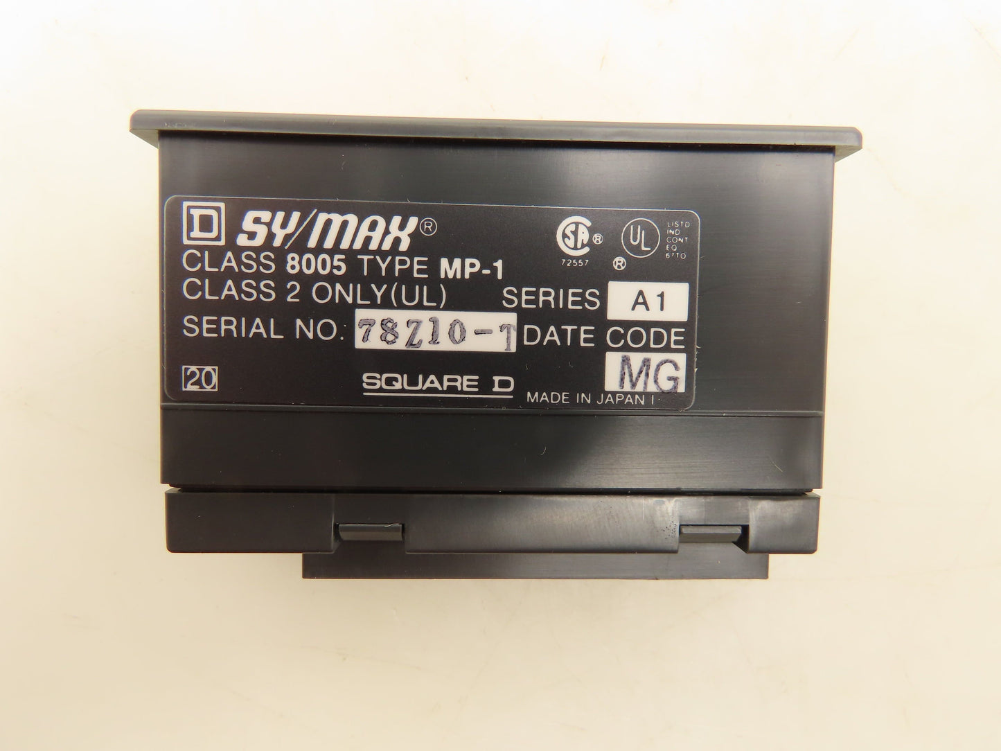 Square D 8005-MP-1 SY/MAX Memory Pack 1K CMOS-RAM Series A1 Class 8005 Type MP-1