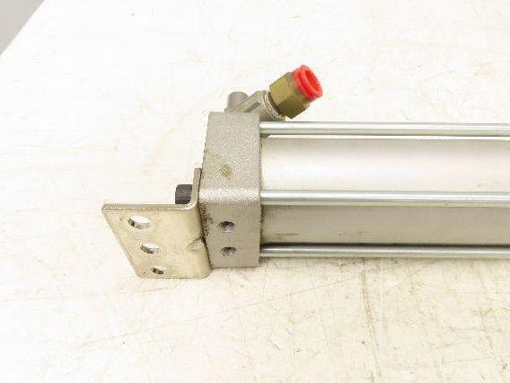 SMC NCA1L200-3500 Pneumatic Air Cylinder 2" Bore 35" Stroke Foot Mount 250psi