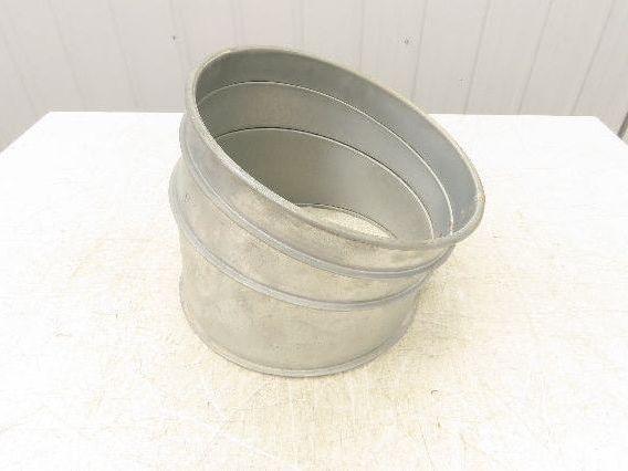 12" Galvanized Clamp Duct 30° Elbow Dust Collector Ducting Pipe Fitting