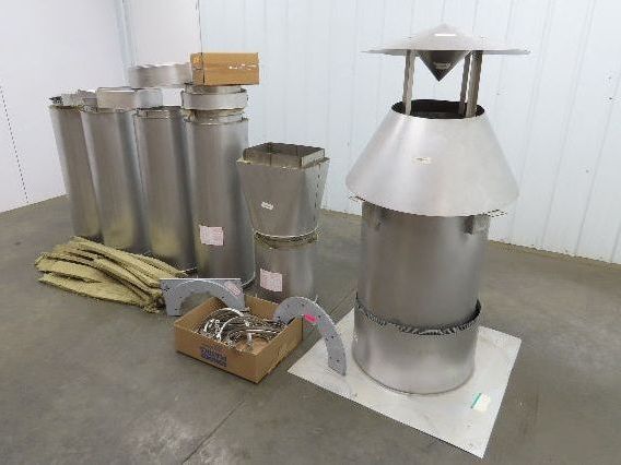 Van Packer DW Stainless Double Wall Insulated Chimney Pipe 12" Dia x 20'L