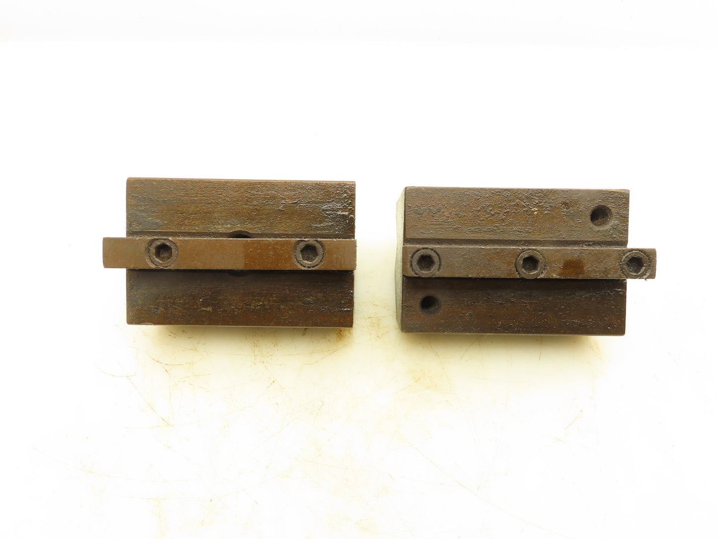 Press Brake Die 90° Double 1-5/32" V Opening 4" Long 1/2" Tang 2-5/8" W