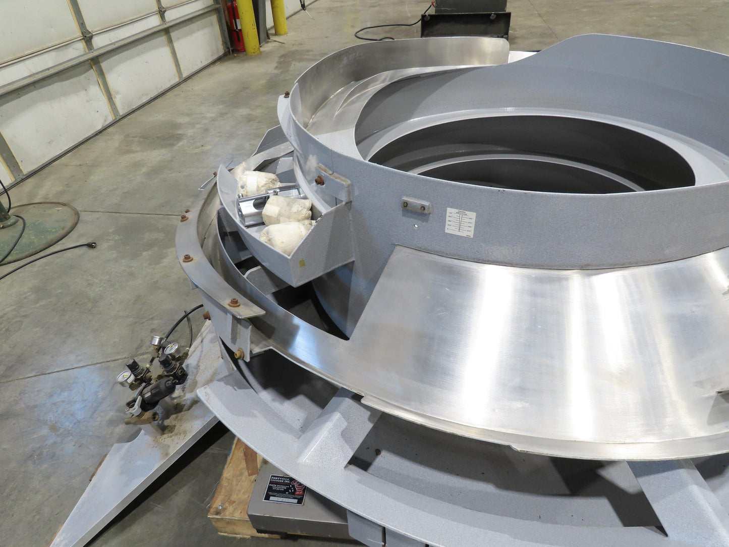 Fortville Feeders Vibratory Parts Feeder 60" Stainless Bowl