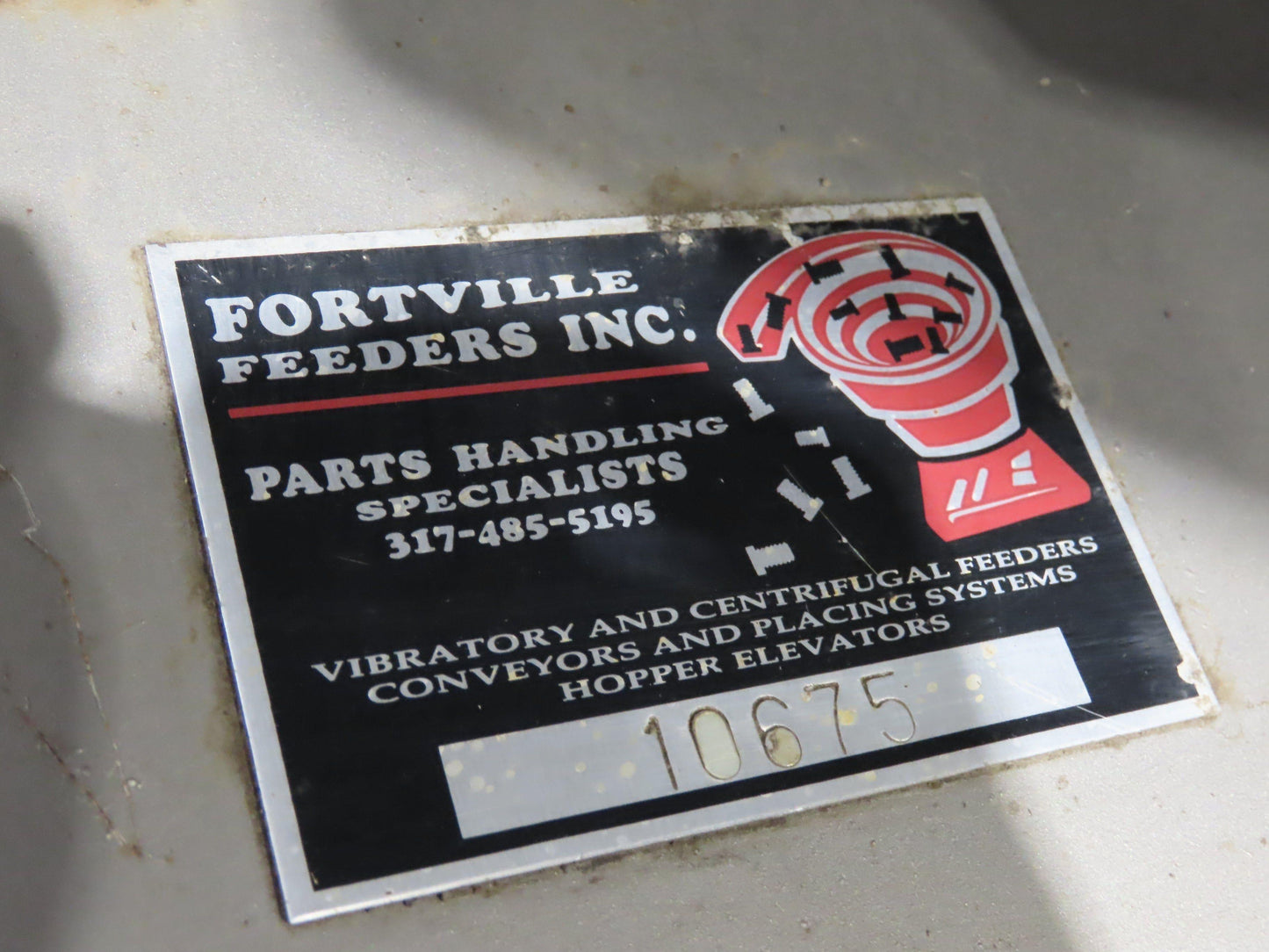 Fortville Feeders Vibratory Parts Feeder 60" Stainless Bowl