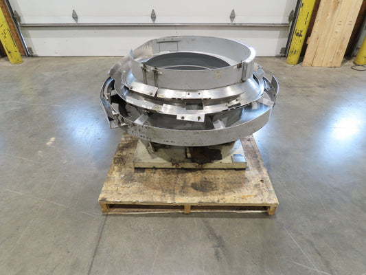 Fortville Feeders Vibratory Parts Feeder 48" Stainless Bowl