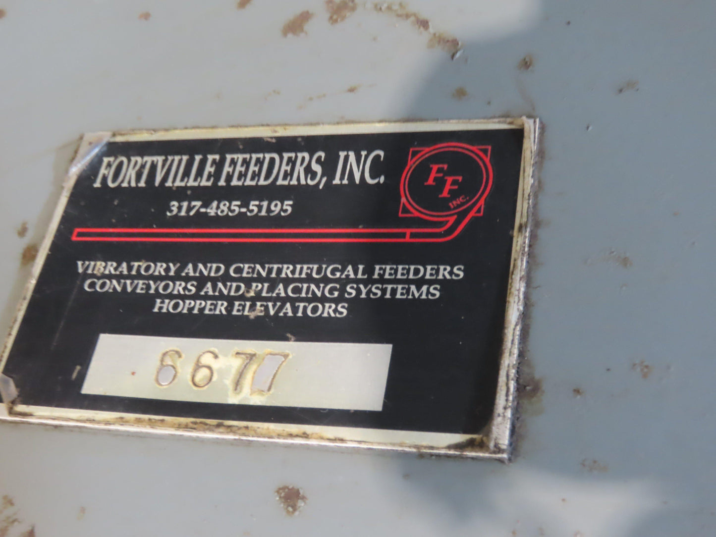Fortville Feeders Vibratory Parts Feeder 60" Stainless Bowl 115V